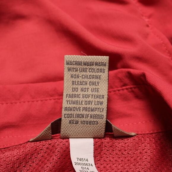 Duluth Trading Co Armachillo Cooling Button Front Long Sleeve Shirt Coral Size L - Picture 6 of 7